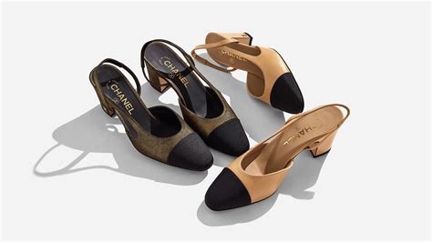 chanel classic slingbacks material|chanel slingback online shop.